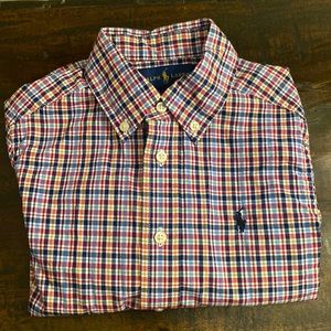 Beautiful Ralph Lauren long sleeve shirt, plaid - Size 4 (Boys)